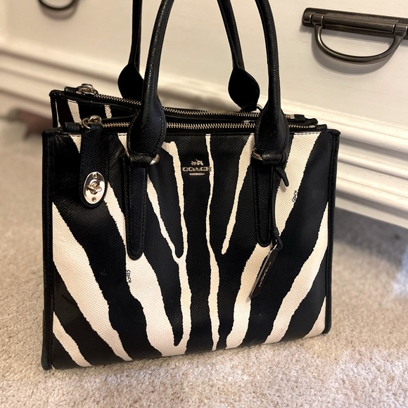 Coach Bags Coach Zebra Print Purse Poshmark